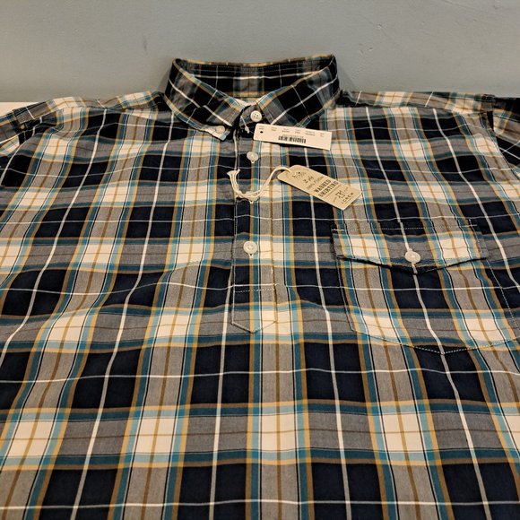 J. Crew Men's XL Four Button Pullover Plaid Shirt New With Tags Style A9334 - Picture 5 of 16
